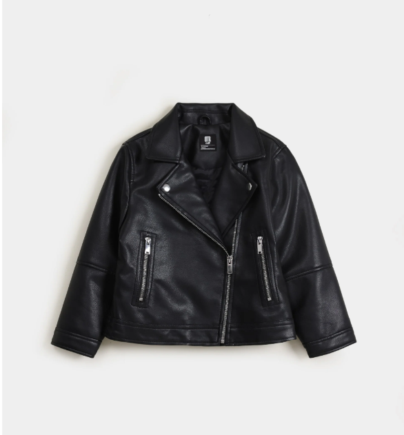 cropped leather jacket